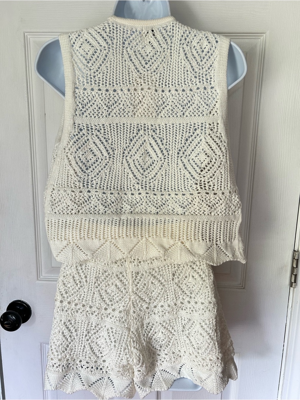 A New Day Crochet Two-Piece Short & Vest Set - Size XS - Picture 3 of 7